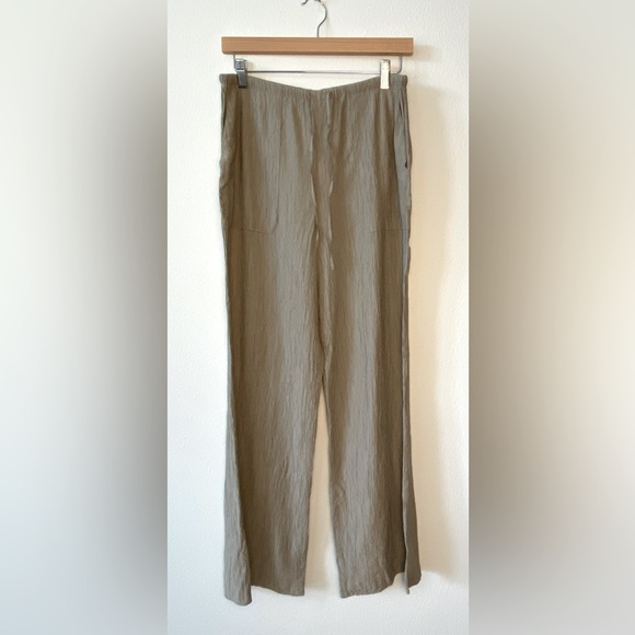 Pants - ZARA CRINKLE DRAWSTRING PANTS WOMENS SIZE MEDIUM